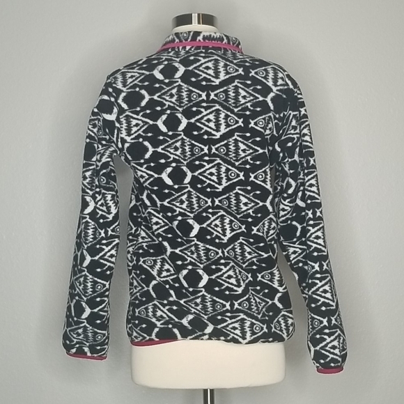 Patagonia Synchilla Fleece Rare Fish Ikat Print XS - Picture 4 of 6
